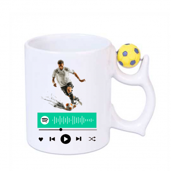 Futbol Topu Beyaz Kupa Spotify Kodlu