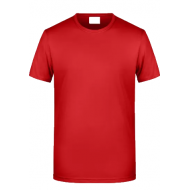 Simit Yaka Kırmızı Promosyon  Pamuklu Tişört