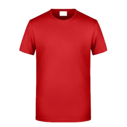 Simit Yaka Kırmızı Promosyon  Pamuklu Tişört