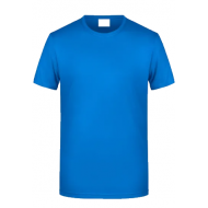 Simit Yaka Mavi Promosyon  Pamuklu Tişört