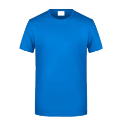 Simit Yaka Mavi Promosyon  Pamuklu Tişört