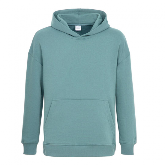 Kapüşonlu Sweatshirt Açık Mavi