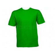 Simit Yaka Yeşil Promosyon  Pamuklu Tişört